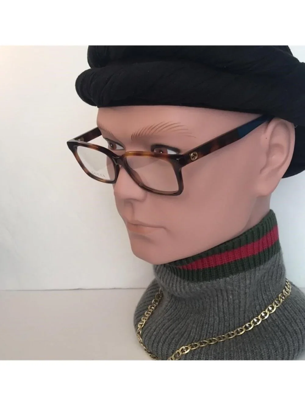New Authentic - Gucci GG0168O 008 Rectangle Eyeglasses